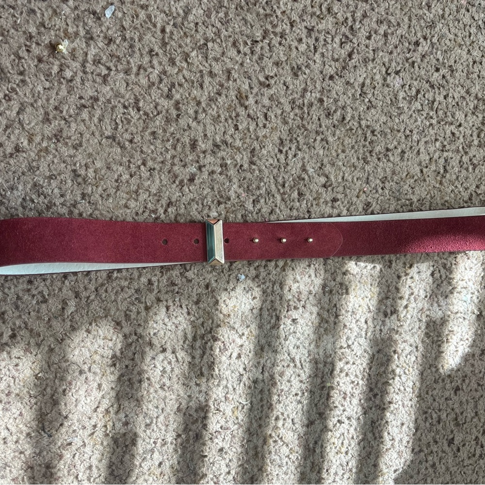 White House Black Market Burgundy Belt